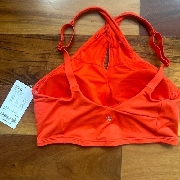 Athleta Crossed Bikini Top Orange - Picture 3 of 6